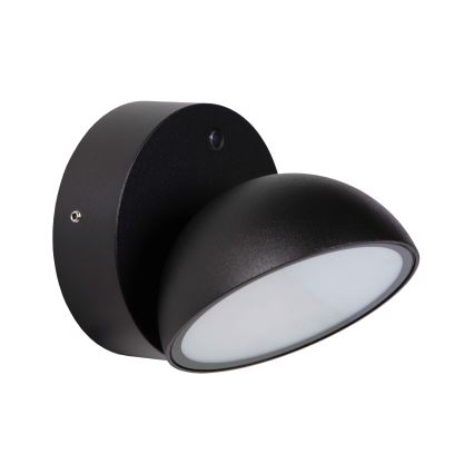 Lucide 22865/12/30 - LED Venkovní nástěnné svítidlo se soumrakovým senzorem FINN LED/12W/230V IP54 černá