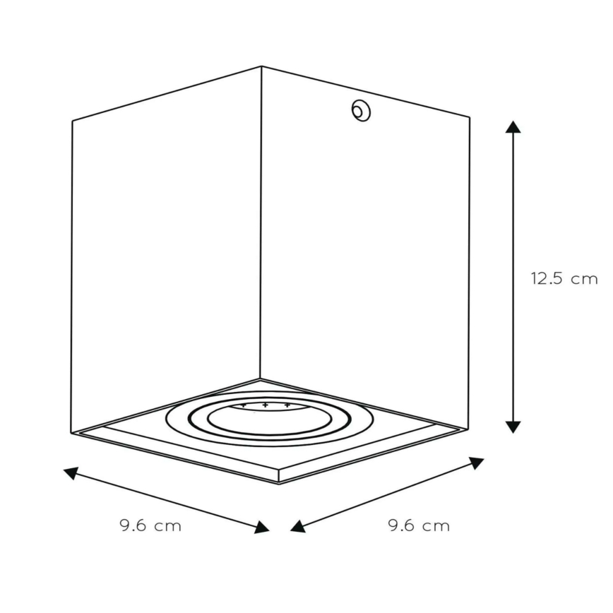 Lucide 22953/01/12 - Bodové svítidlo TUBE 1xGU10/50W/230V matný chrom