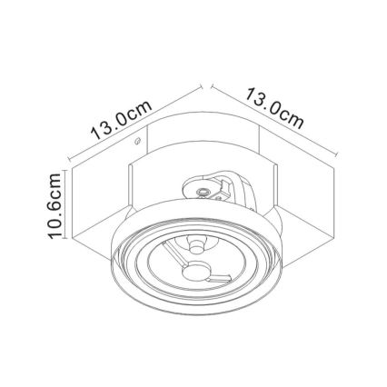 Lucide 22960/10/31 - LED Bodové svítidlo VERSUM AR111 1xG53/10W/230V bílá