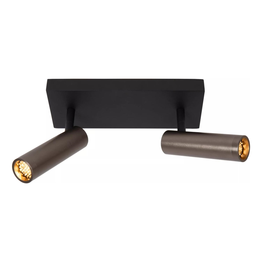 Lucide 22974/02/15 - Bodové svítidlo GRADO 2xGU10/8W/230V černá/hnědá