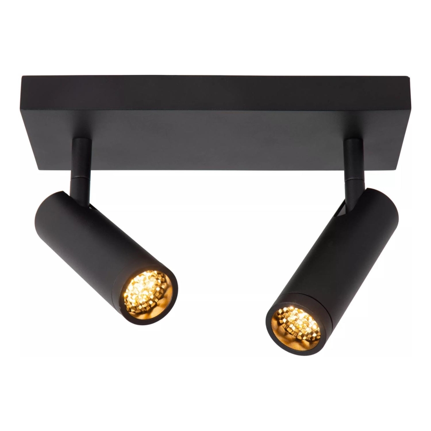Lucide 22974/02/30 - Bodové svítidlo GRADO 2xGU10/8W/230V černá