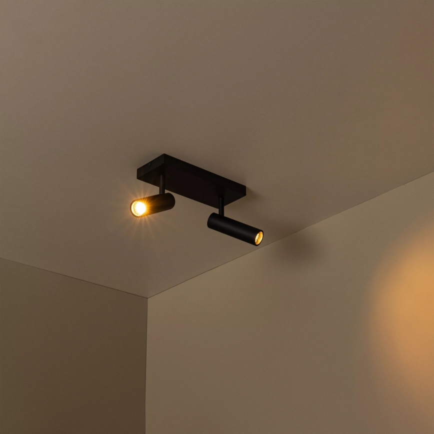 Lucide 22974/02/30 - Bodové svítidlo GRADO 2xGU10/8W/230V černá