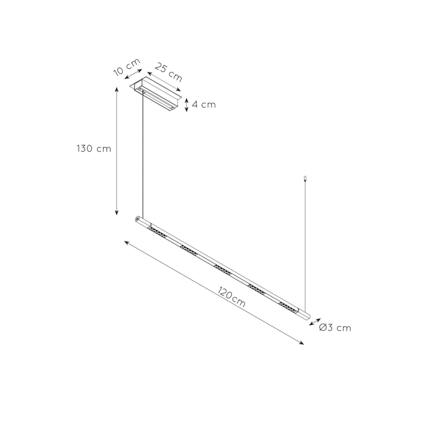 Lucide 23451/30/30 - LED Stmívatelný lustr se senzorem IZAK 4xLED/30W/230V CRI 90