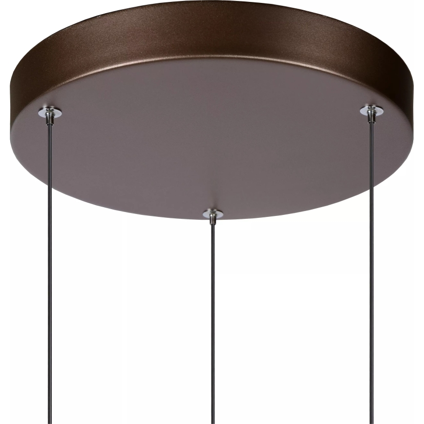 Lucide 24402/15/96 - LED Stmívatelný lustr na lanku MARGARY 3xLED/4W/230V mosaz