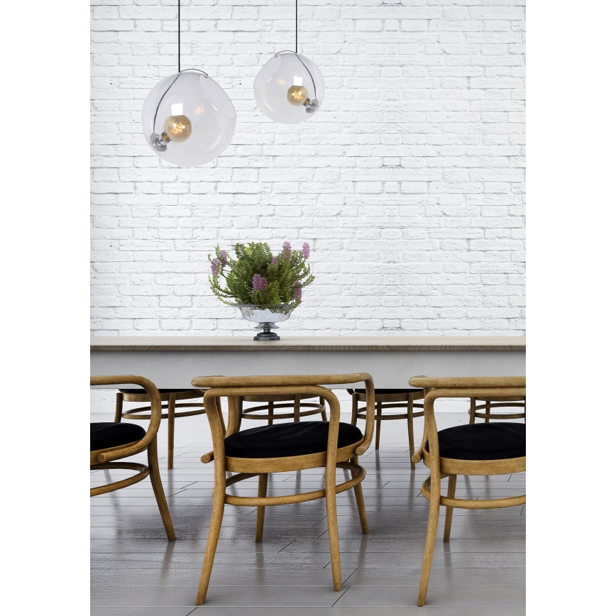 Lucide 25405/40/60 - Lustr na lanku JAZZLYNN 1xE27/60W/230V