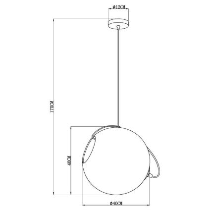 Lucide 25405/40/60 - Lustr na lanku JAZZLYNN 1xE27/60W/230V