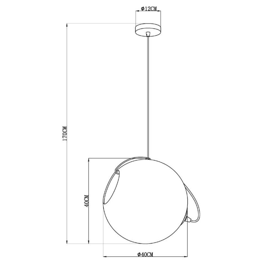 Lucide 25405/40/60 - Lustr na lanku JAZZLYNN 1xE27/60W/230V