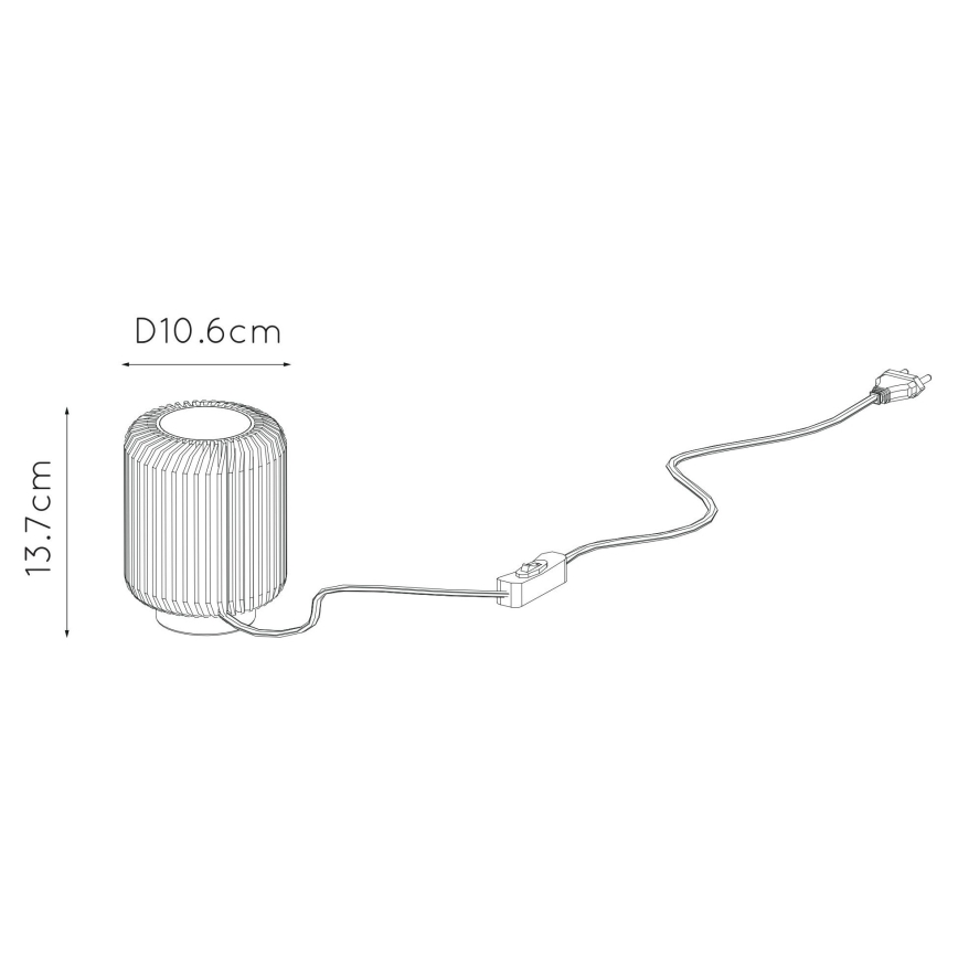 Lucide 26500/05/02 - LED Stolní lampa TURBIN LED/5W/230V