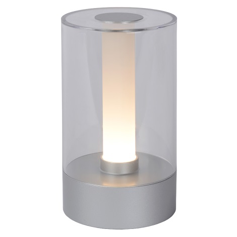 Lucide 26501/03/12 - LED Stmívatelná dotyková stolní lampa TRIBUN LED/3W/1800mAh stříbrná