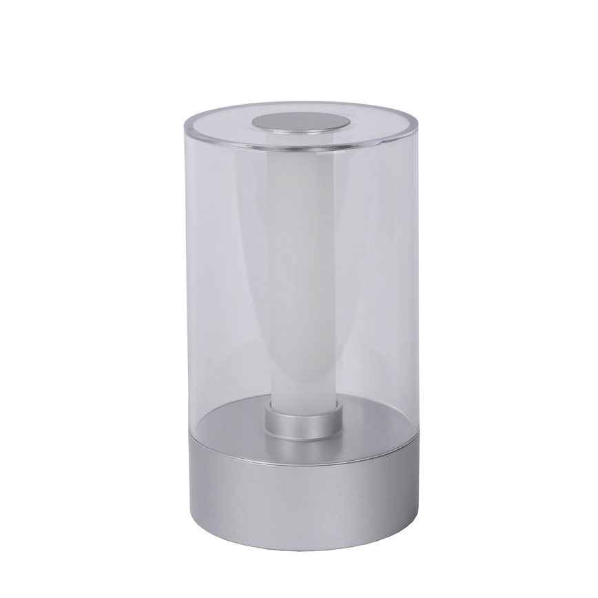 Lucide 26501/03/12 - LED Stmívatelná dotyková stolní lampa TRIBUN LED/3W/1800mAh stříbrná
