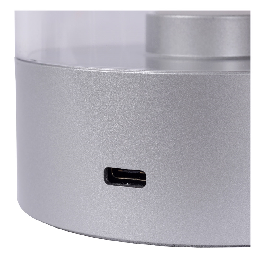 Lucide 26501/03/12 - LED Stmívatelná dotyková stolní lampa TRIBUN LED/3W/1800mAh stříbrná