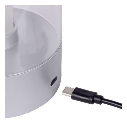 Lucide 26501/03/12 - LED Stmívatelná dotyková stolní lampa TRIBUN LED/3W/1800mAh stříbrná