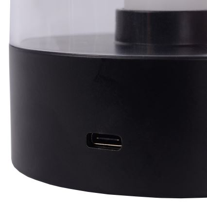 Lucide 26501/03/30 - LED Stmívatelná dotyková stolní lampa TRIBUN LED/3W/1800mAh černá