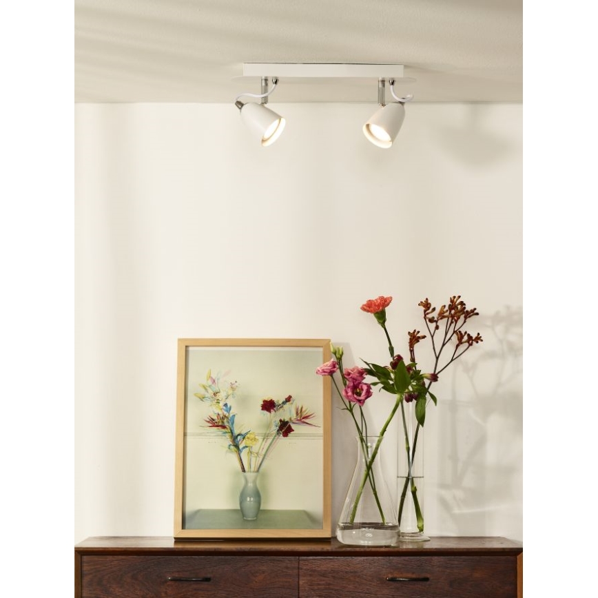 Lucide 26956/10/31 - LED Stmívatelné bodové svítidlo RIDE 2xGU10/5W/230V bílé