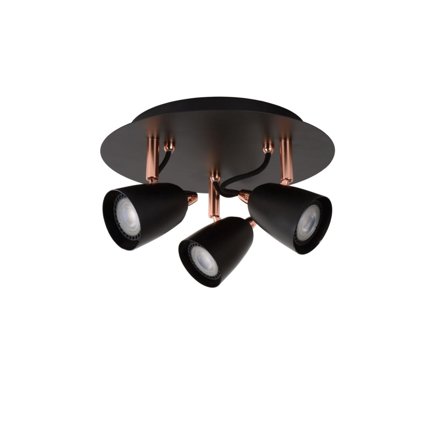 Lucide 26956/15/17 - LED Stmívatelné bodové svítidlo RIDE 3xGU10/5W/230V měď