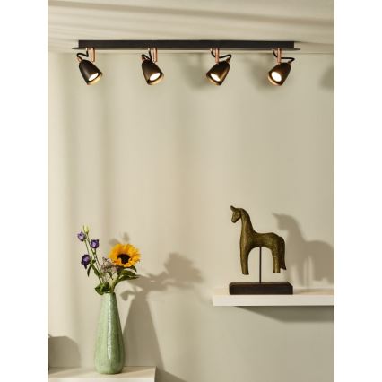 Lucide 26956/20/17 - LED bodové svítidlo RIDE-LED 4xGU10/5W/230V měď