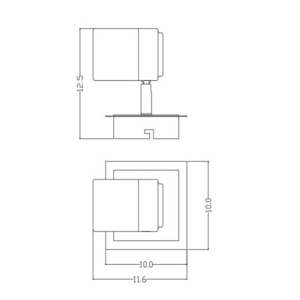 Lucide 26957/05/12 - LED Stmívatelné bodové svítidlo LENNERT 1xGU10/5W/230V matný chrom