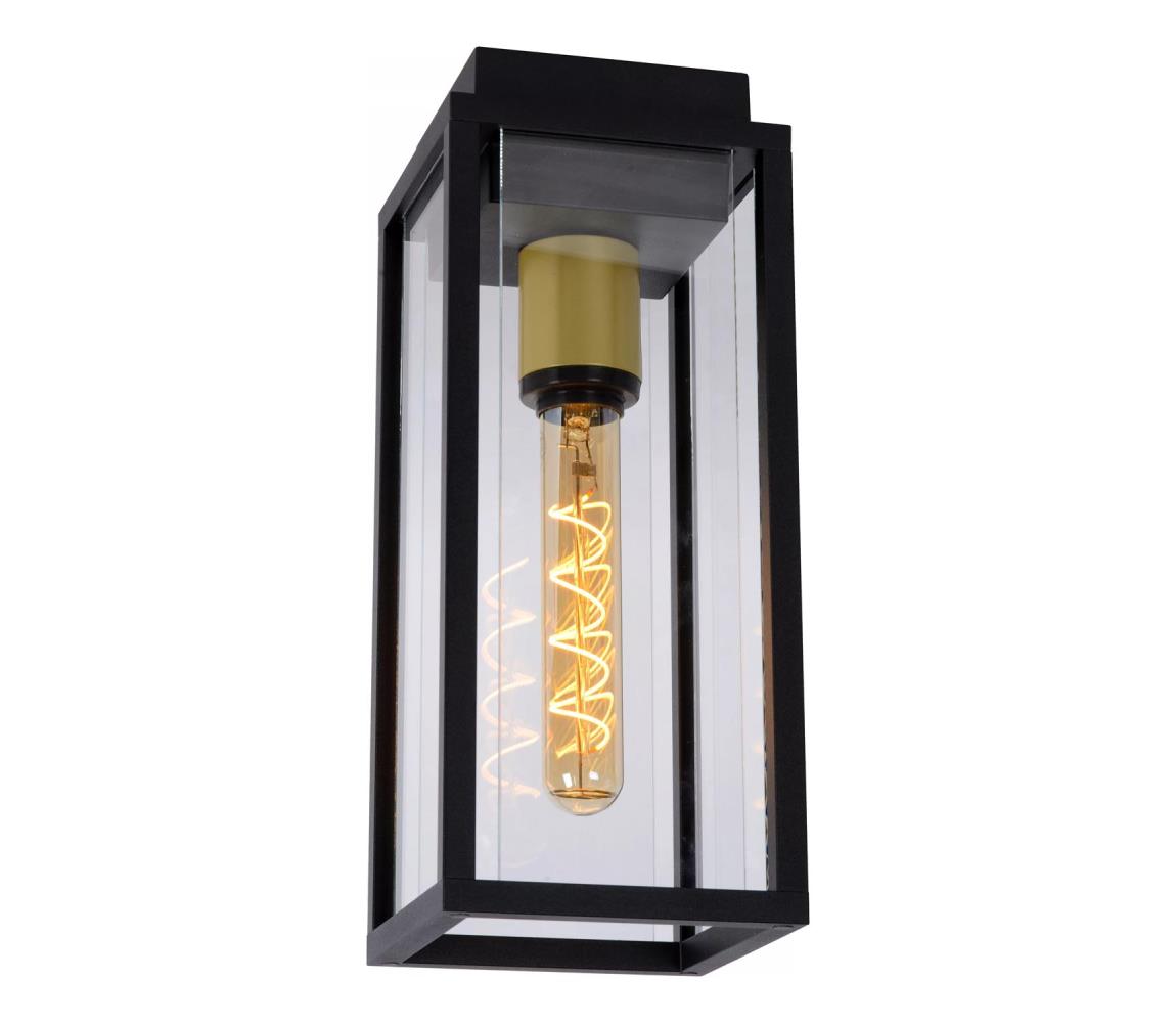 Lucide 27105/01/30- Venkovní nástěnné svítidlo LAURENS 1xE27/15W/230V IP54 černá 27105/01/30