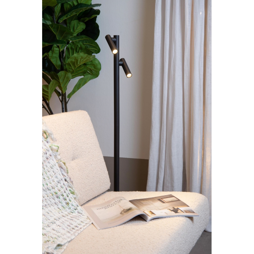 Lucide 27703/04/30 - LED Stmívatelná dotyková venkovní lampa ANTRIM 2xLED/2,2W/4V 400 mAh IP54 černá
