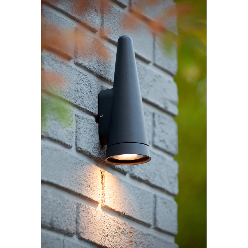 Lucide 27803/01/29 - Venkovní nástěnné svítidlo WIZARD 1xGU10/35W/230V IP54 černá