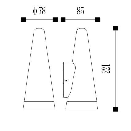 Lucide 27803/01/29 - Venkovní nástěnné svítidlo WIZARD 1xGU10/35W/230V IP54 černá