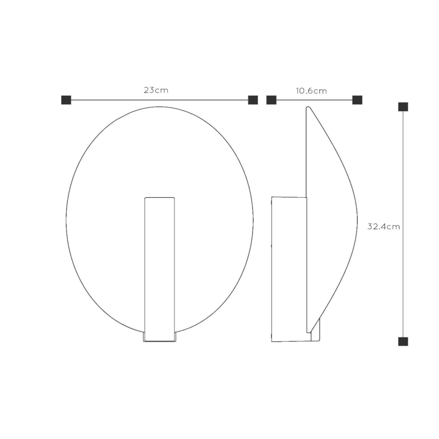 Lucide 27818/09/30 - LED Venkovní nástěnné svítidlo LAREDO LED/9W/230V IP54 černá