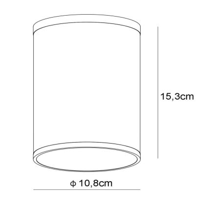 Lucide 27870/01/30 - Koupelnové stropní svítidlo TUBIX 1xE27/24W/230V IP54