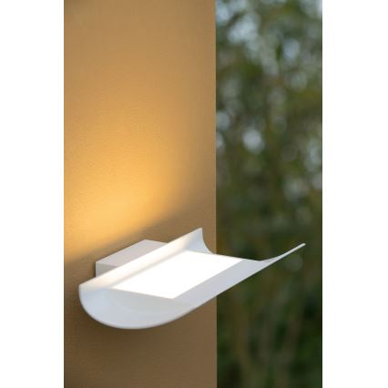 Lucide 27884/15/31 - LED venkovní nástěnné svítidlo DYVOR-LED LED/15W/230V bílé IP54