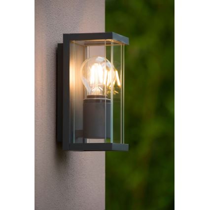 Lucide 27885/01/30 - Venkovní nástěnné svítidlo CLAIRE 1xE27/15W/230V IP54 černá