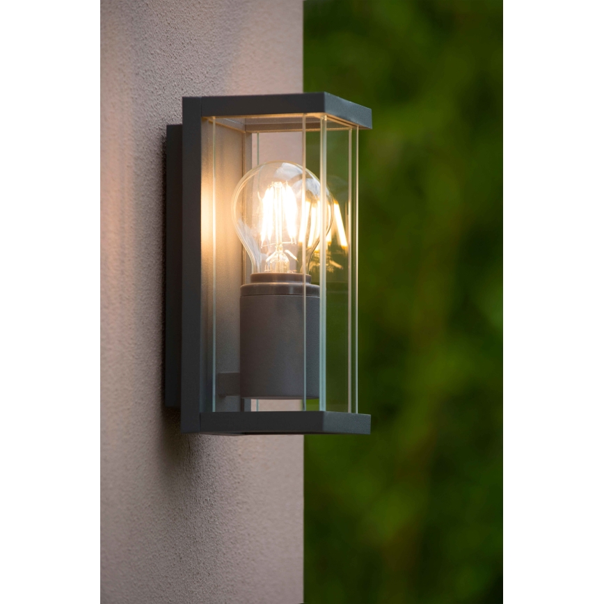 Lucide 27885/01/30 - Venkovní nástěnné svítidlo CLAIRE 1xE27/15W/230V IP54 černá