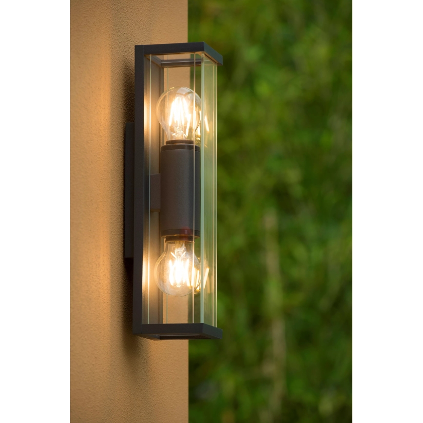 Lucide 27885/02/30 - Venkovní nástěnné svítidlo CLAIRE 2xE27/15W/230V IP54