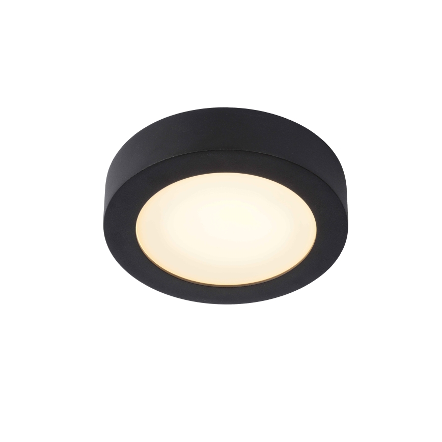 Lucide 28116/18/30 - LED Stmívatelné koupelnové stropní svítidlo BRICE LED/12W/230V pr. 18 cm IP44 černá