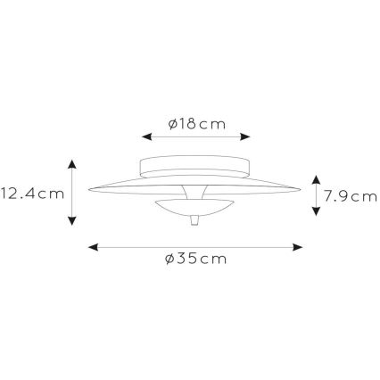 Lucide 30161/09/30 - LED Stmívatelné stropní svítidlo VULCAN LED/9W/230V černá