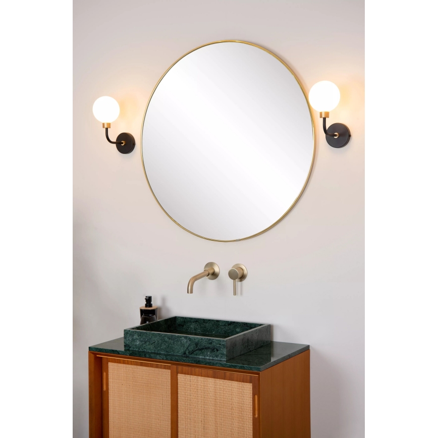 Lucide 30265/01/30 - Koupelnová nástěnná lampa BEREND 1xG9/33W/230V IP44 černá