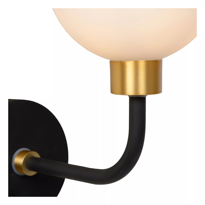 Lucide 30265/01/30 - Koupelnová nástěnná lampa BEREND 1xG9/33W/230V IP44 černá