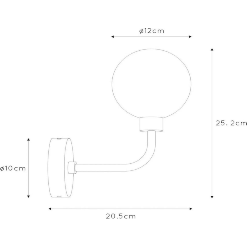 Lucide 30265/01/30 - Koupelnová nástěnná lampa BEREND 1xG9/33W/230V IP44 černá