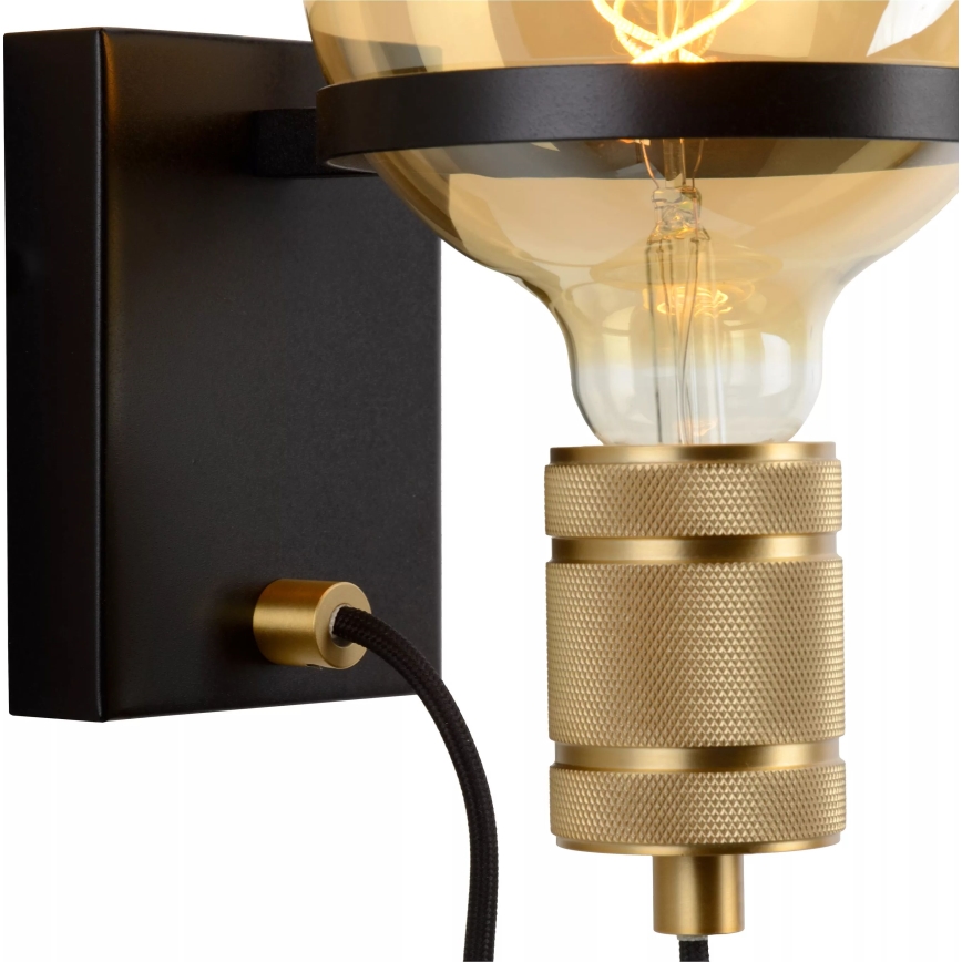 Lucide 30271/01/30 - Nástěnná lampa OTTELIEN 1xE27/60W/230V černá