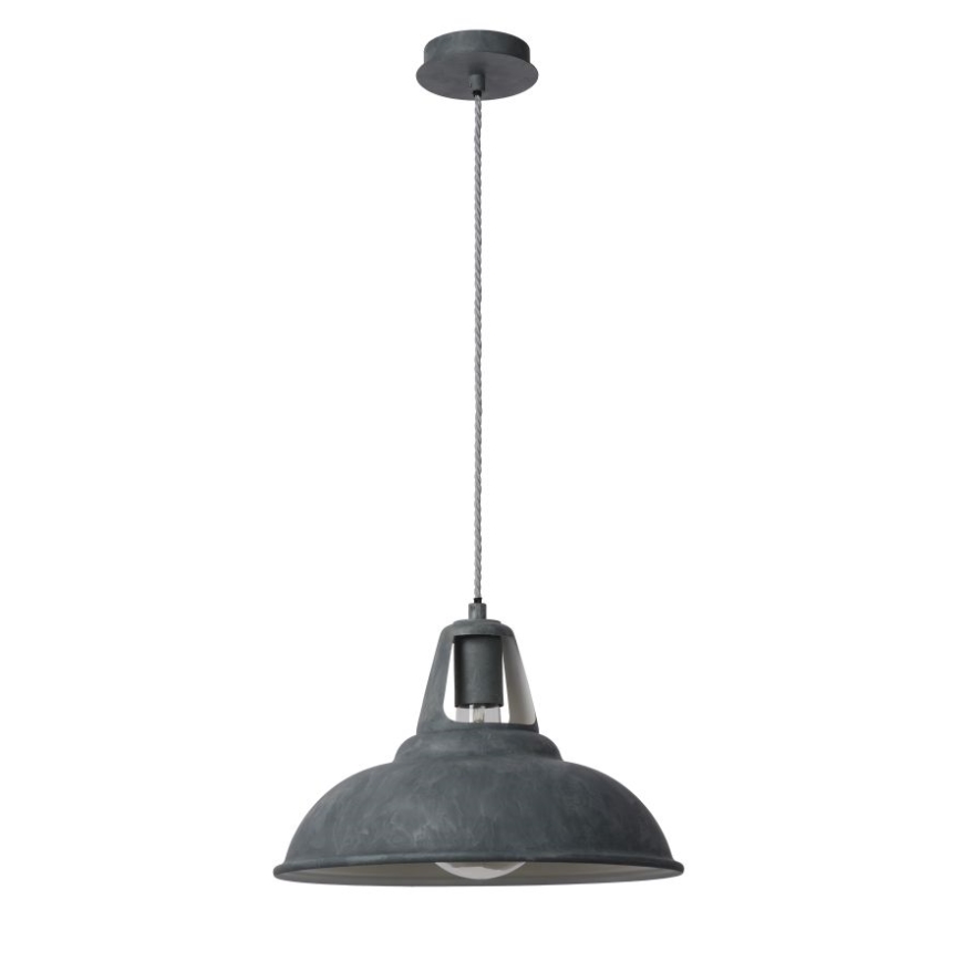 Lucide 30396/35/36 - Závěsné svítidlo MARKIT 1xE27/60W/230V šedé