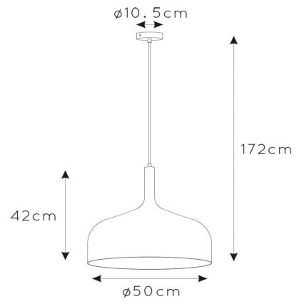 Lucide 30483/50/33 - Lustr na lanku ROZALLA 1xE27/60W/230V zelená