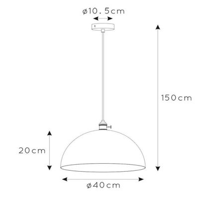 Lucide 30485/40/41 - Lustr na lanku MARNE 1xE27/60W/230V béžová