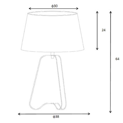 Lucide 30567/81/97 - Stolní lampa CAPUCINO 1xE27/60W/230V