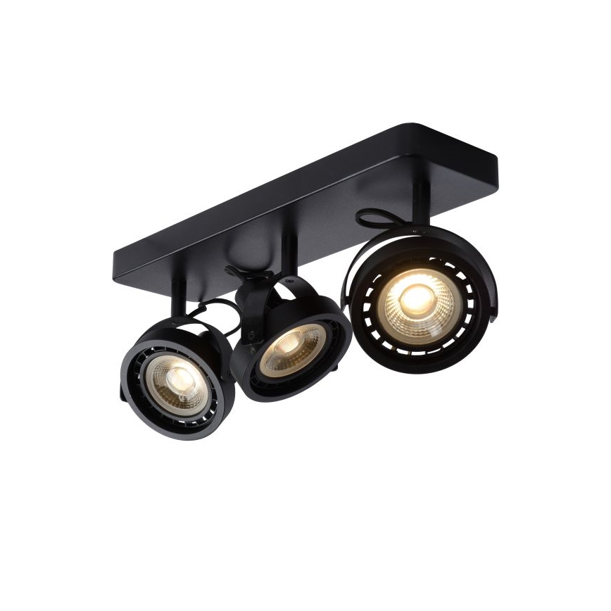 Lucide 31931/36/30 - LED Stmívatelné bodové svítidlo TALA 3xGU10/12W/230V černá