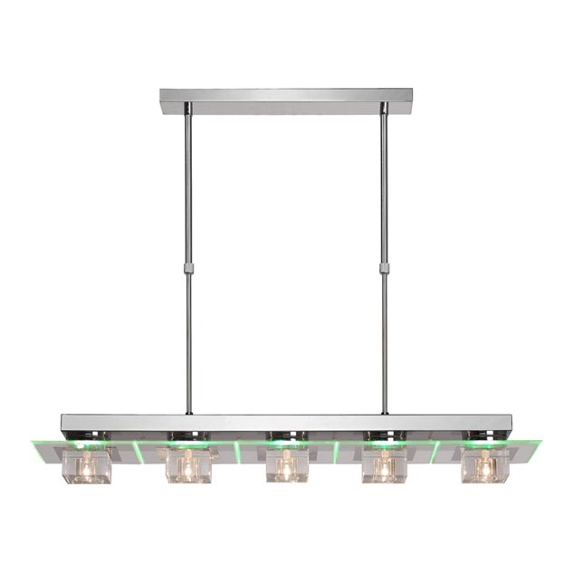 Lucide 32400/25/60 - Závěsné LED svítidlo CRISTY 5xG4/20W+15x0,06W/RGB LED