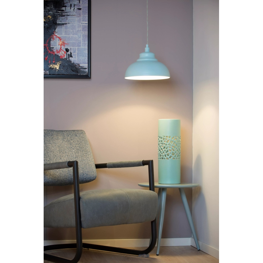 Lucide 34400/29/68 - Závěsné svítidlo ISLA 1xE14/40W/230V modré