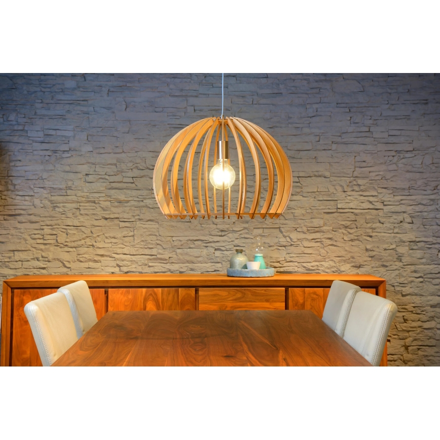 Lucide 34424/50/76 - Závěsné svítidlo BOUNDE 1xE27/60W/230V béžové 50 cm