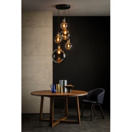 Lucide 34438/05/65 - Lustr na lanku JULIUS 5xE27/25W/230V