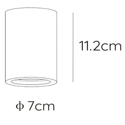 Lucide 35100/11/31 - Stropní svítidlo GIPSY 1xGU10/35W/230V