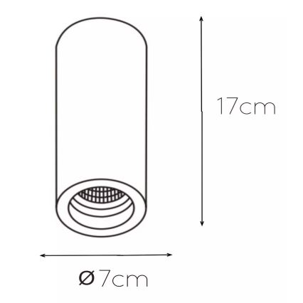 Lucide 35100/17/31 - Stropní svítidlo GIPSY 1xGU10/35W/230V bílé