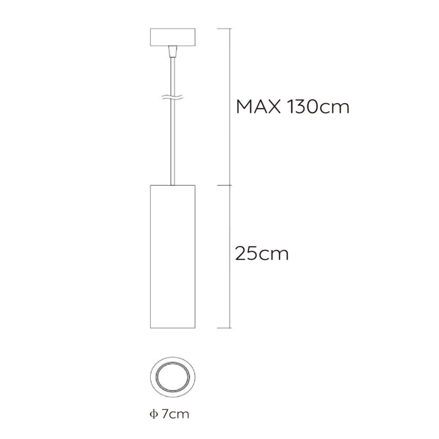 Lucide 35400/25/31 - Závěsné svítidlo GIPSY 1xGU10/35W/230V