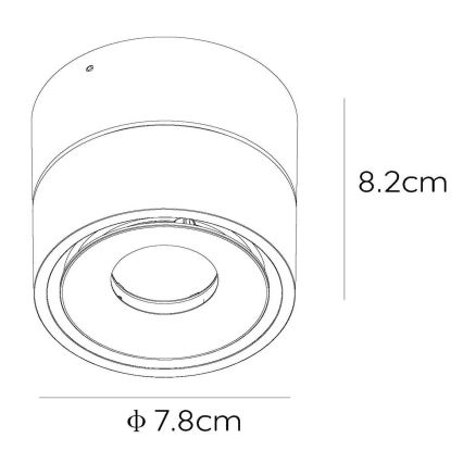 Lucide 35911/08/30 - LED Stmívatelné bodové svítidlo YUMIKO LED/10W/230V černá